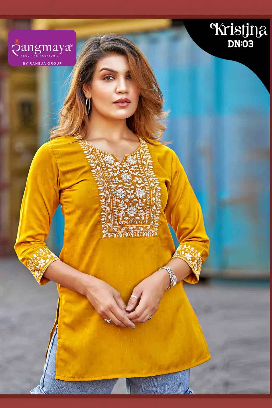 Kristina By Rangmaya Pure Dobby Tunic Ladies Top Wholesale Price In Surat